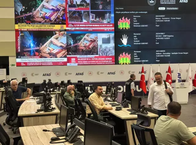 AFAD: Depremin hemen ardından Türkiye Afet Müdahale Planı devreye alınmıştır