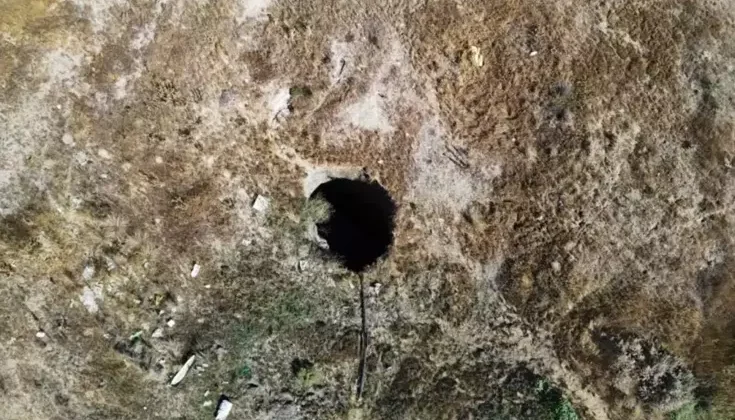 Balıkesir’deki depremin ardından Eskişehir’de obruk oluştu