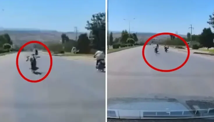 Canlarını hiçe saydılar, motosikletlerin üzerine yatarak yarıştılar