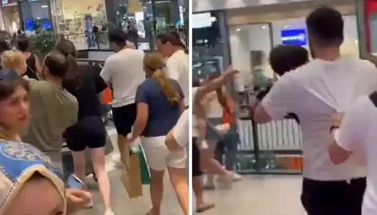 Deprem anında AVM’de büyük panik! O anlar kameralarda