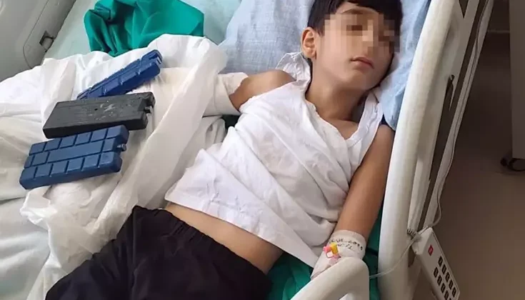 Çocuğu bisikletten iterek bileğinin kırılmasına neden olan uzman çavuş gözaltına alındı