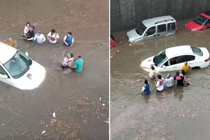 onlarca arac ve vatandas gole donen alt gecitte 18910118 1779 amp