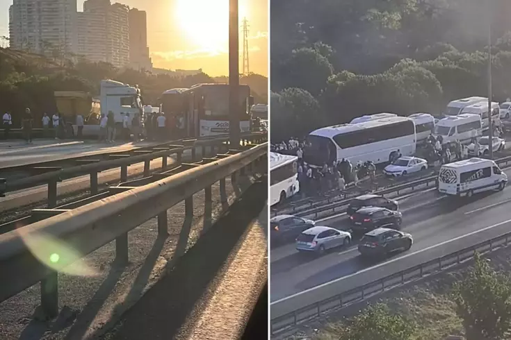 TEM'de zincirleme kaza! 1 kişi hayatını kaybetti, 21 kişi yaralandı 3 tem de zincirleme kaza 8 kisi yaralandi tum 18978233 6665 amp