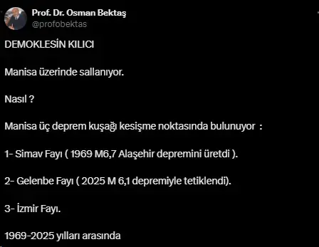Uzmanından kritik uyarı! 3 fay hattının kesiştiği ilimizde büyük deprem tehdidi