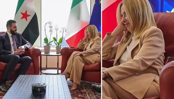 Meloni’nin Ahmed Şara’ya bakışları görüşmeye damga vurdu