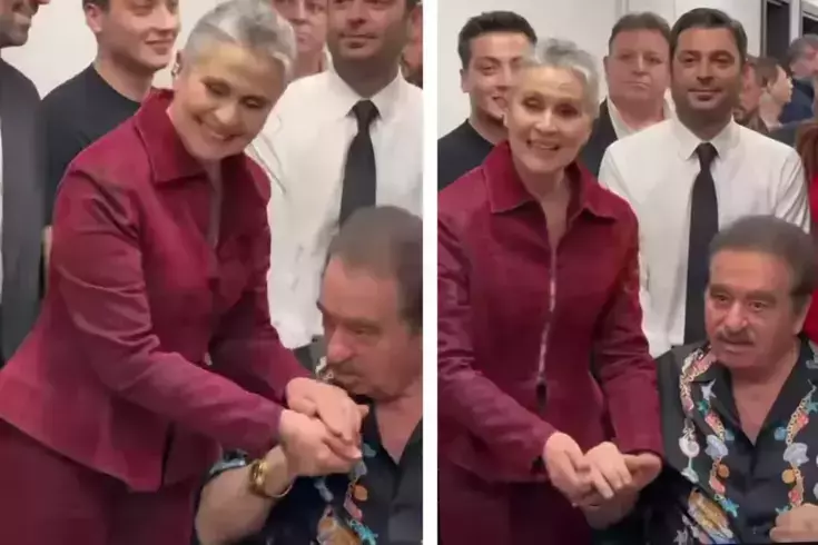 İbrahim Tatlıses, Gonca Cilasun'un elini öptü! Tepkisi dikkat çekti 3 ibrahim tatlises gonca cilasun un elini optu 19338412 434 amp